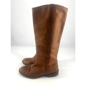 Boden Riding Boot Womens Size 6 37 Brown Leather Boho Western Rodeo Cowgirl